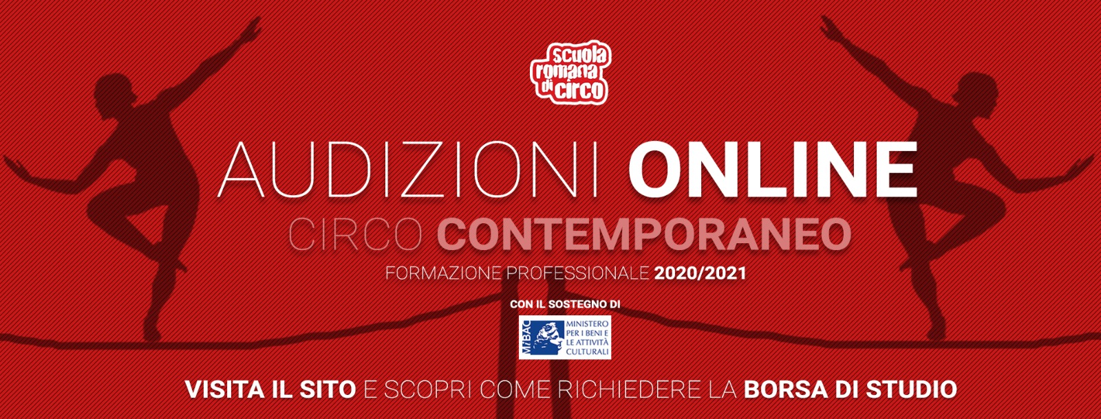 CIRCO CONTEMPORANEO FORMAZIONE PROFESSIONALE 2020/2021 ISCRIZIONI APERTE